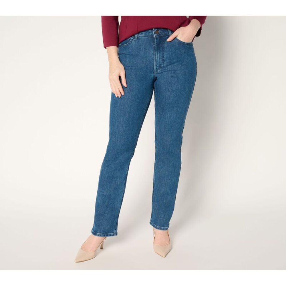 BEAUTIFUL by Lawrence Zarian Women's Petite Pants 16P Classic Slim Blue